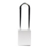 Aluminium Safety Lockout Padlock Long Shackle - Silver