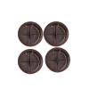 Round Soffit Vent - 70mm - Brown (4 Pack)