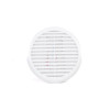 Circular Louvred Vent with Flyscreen - 80-152mm - White