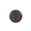 Circular Louvred Vent with Flyscreen - 80-152mm - Brown