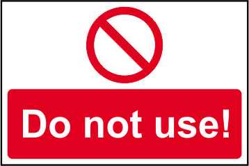 Viking Signs IV5296 A4L 3M Panneau « Do Not Drop Weight