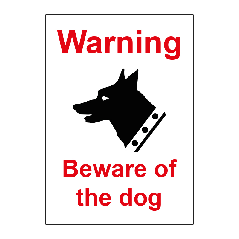 DobSuffolk Beware Of The Dogs Metal Sign, Sécurité, Avertissement