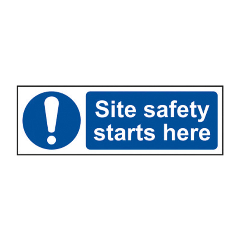 Centurion - Site safety starts here 1.2mm Recyclable PP (600 x 200mm)