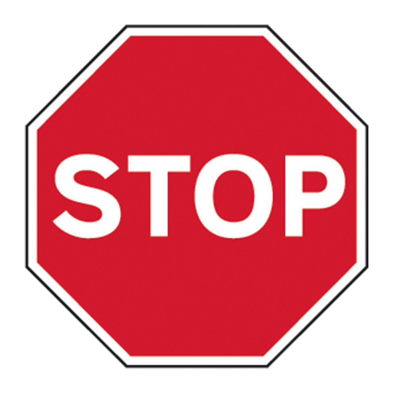 Ring Stop Sign Centurion - 'STOP Road' Sign, Aluminium Composite with channel (600mm oct.)