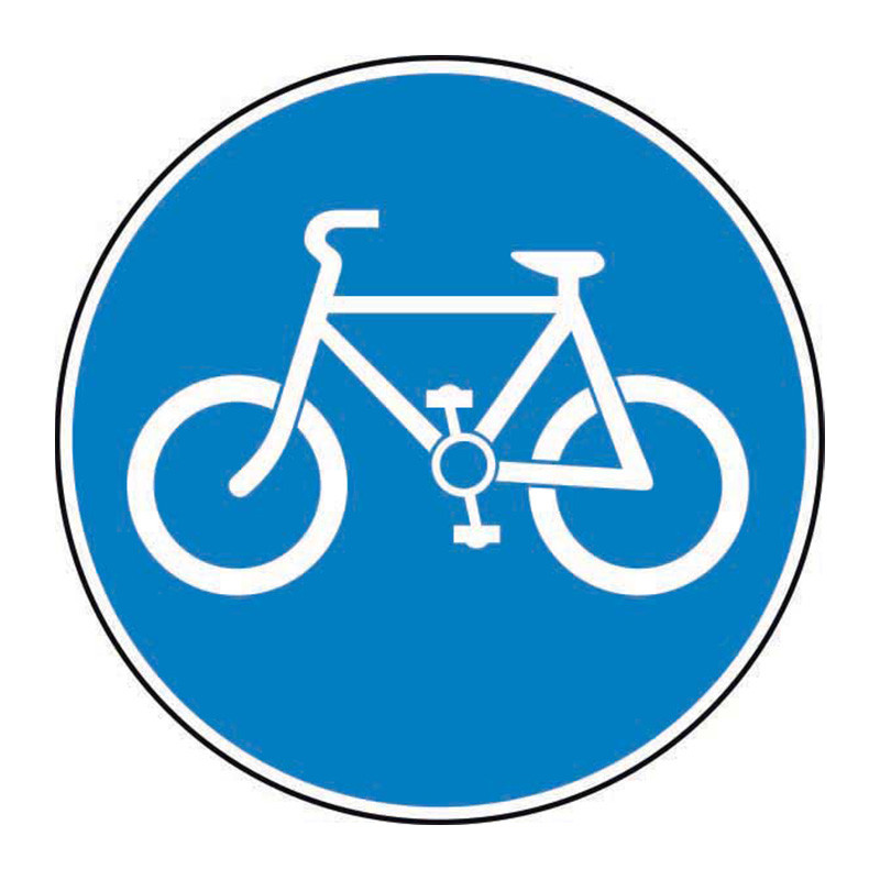 Centurion 600mm Dia Aluminium Composite Cyclist s Only Road Sign Centurion 600mm Dia Aluminium Composite Cyclist s Only Road Sign