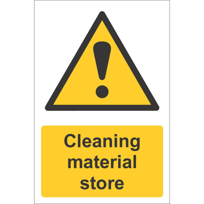Clean Store Sign Centurion - Cleaning Material Store - 1.2mm Recyclable PP (300 x 200mm)