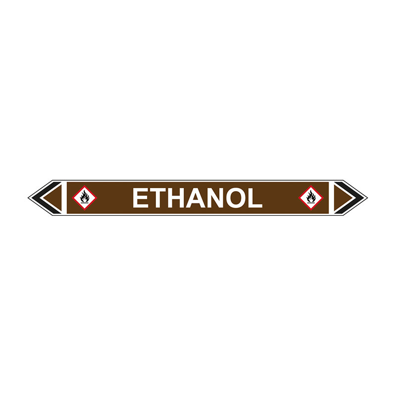 Centurion 'Ethanol' Flow Marker, SelfAdhesive Polypropylene, 5 Pack