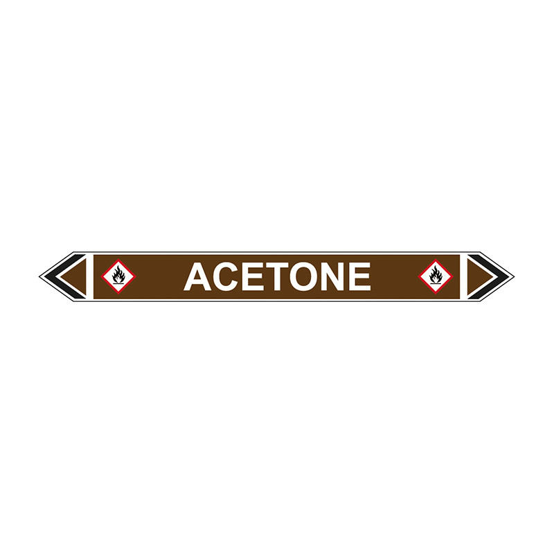 Centurion 'Acetone' Flow Marker, SelfAdhesive Polypropylene, 5 Pack