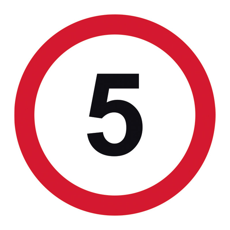 Centurion - '5mph' Road Sign, Aluminium Composite without channel ...