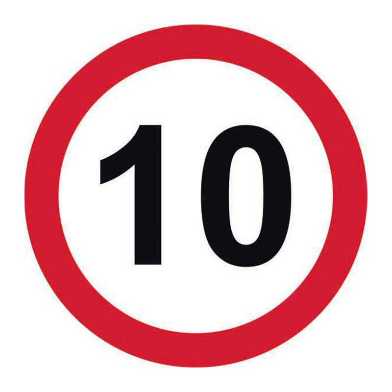 Centurion - '10mph' Road Sign, Aluminium Composite without channel ...