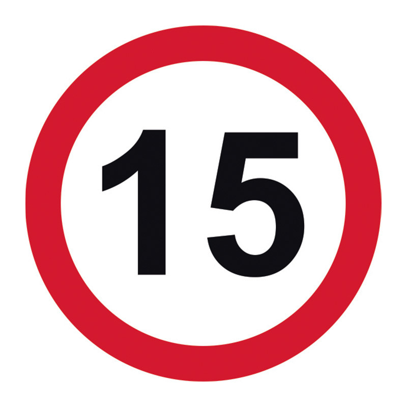 Centurion - '15mph' Road Sign, Aluminium Composite without channel ...