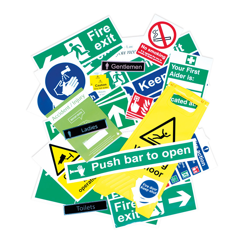 Centurion Health And Safety Signage Pack, Self Adhesive Vinyl