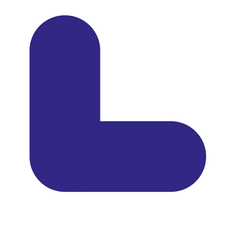 Centurion - 'L Symbol' Floor Signal, Blue, (200mm x 200mm) Pack of 10