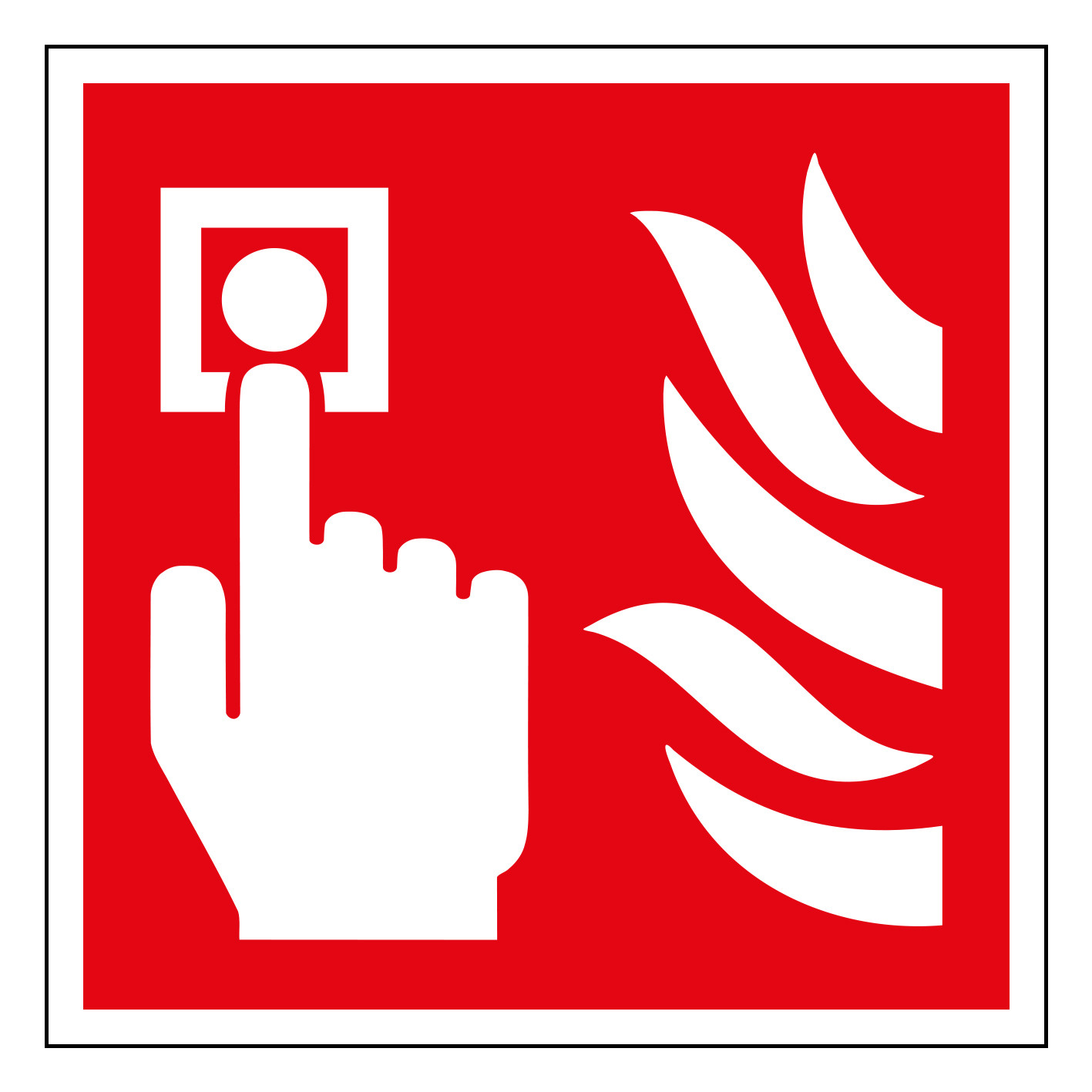 Centurion - Fire alarm call point symbol - PP (150 x 150mm)
