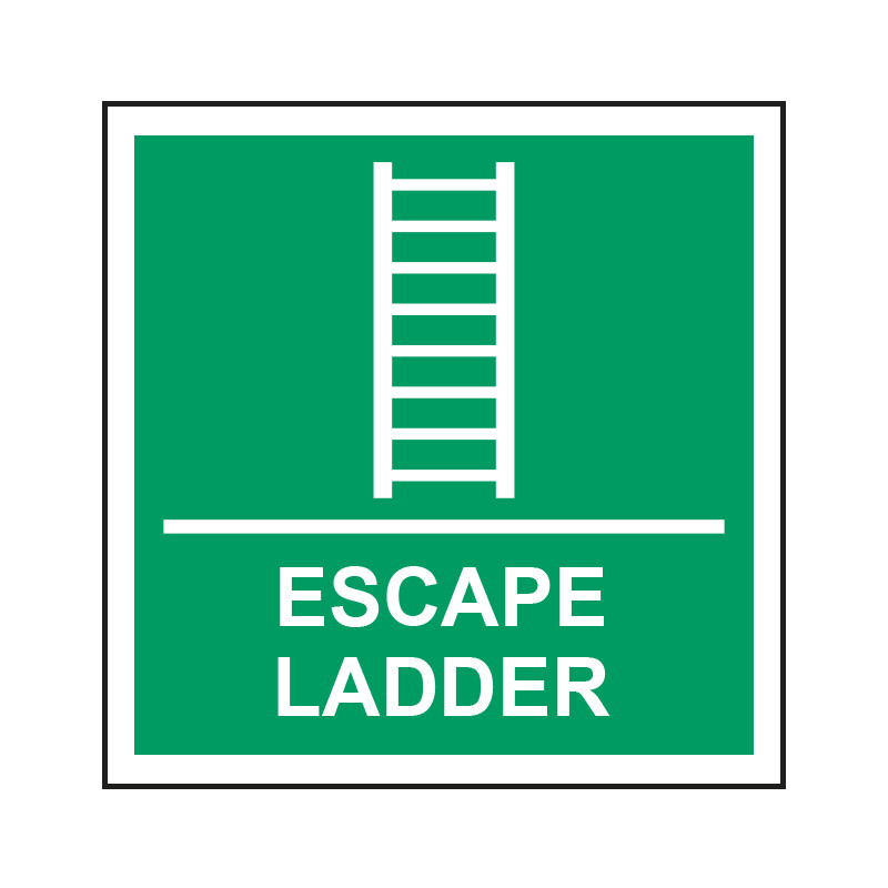 Step Ladder Access Sign Centurion - Escape ladder - PHS (150 x150mm)
