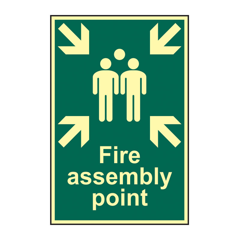 Centurion Area Code Sign Centurion - 'Assembly Point' Sign, Flexible Photoluminescent Vinyl ...