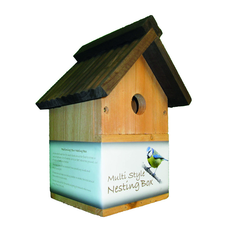 Centurion Wild Bird Multifunction Nesting Box, 18.5cm x 16.5cm x 26cm