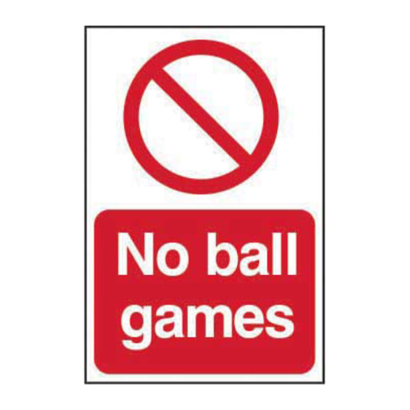Centurion - 'No Ball Games' Sign, 2mm Vandal Resistant Polycarbonate ...