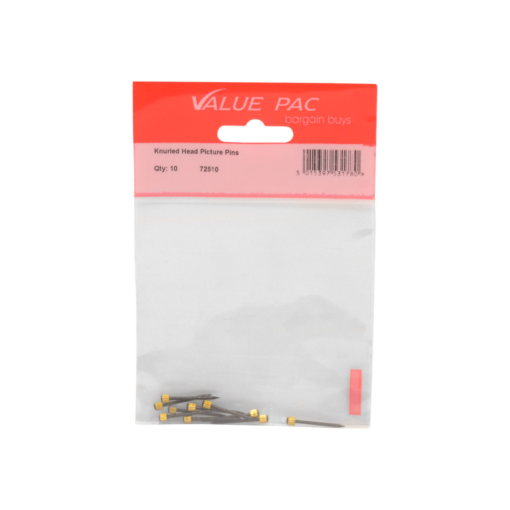 Centurion Knurled Head Picture Pins 10pk