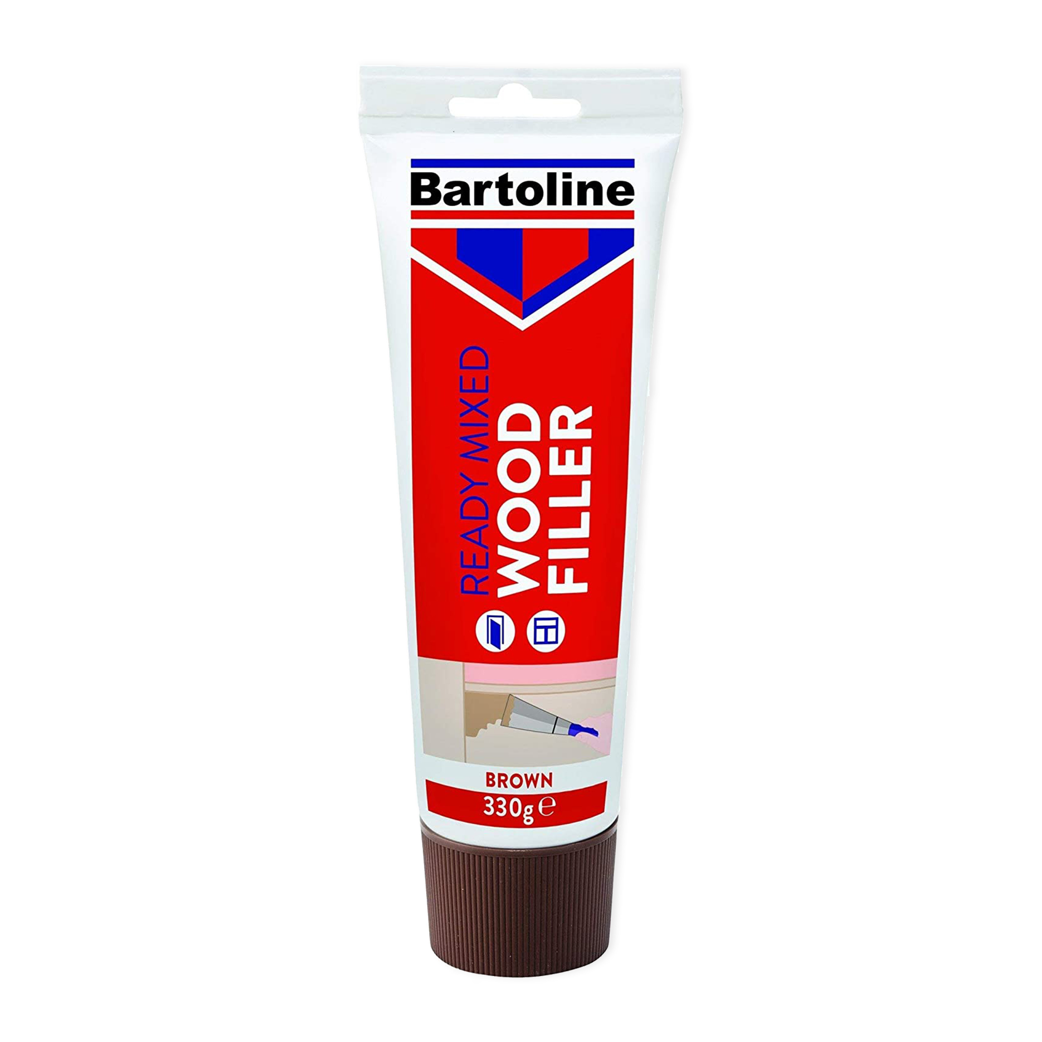 Centurion Bartoline Flexible Ready Mixed Wood Filler, Brown (330g)