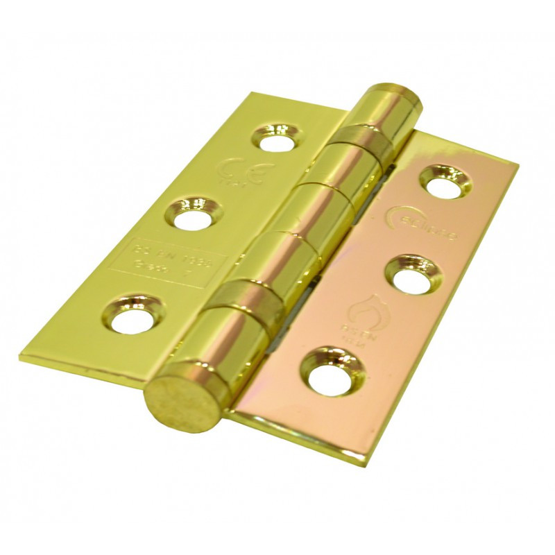 Centurion 76mm x 51mm Brassed CE7 Stainless Ball Bearing Hinges CH403P