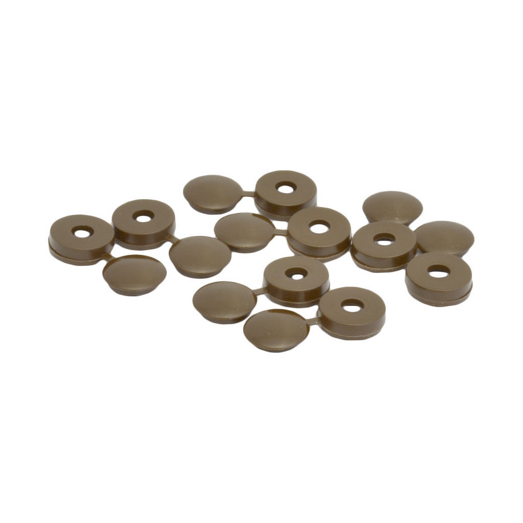 Centurion Hinged Screw Cover Caps, Brown