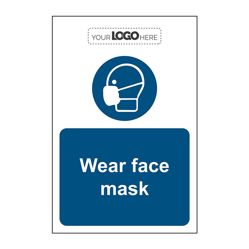 Centurion - Construction Sign: Wear face mask - CRX (600 x 400mm)