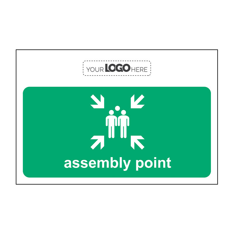 Centurion - Construction Sign: Assembly point - CRX (600 x 400mm)