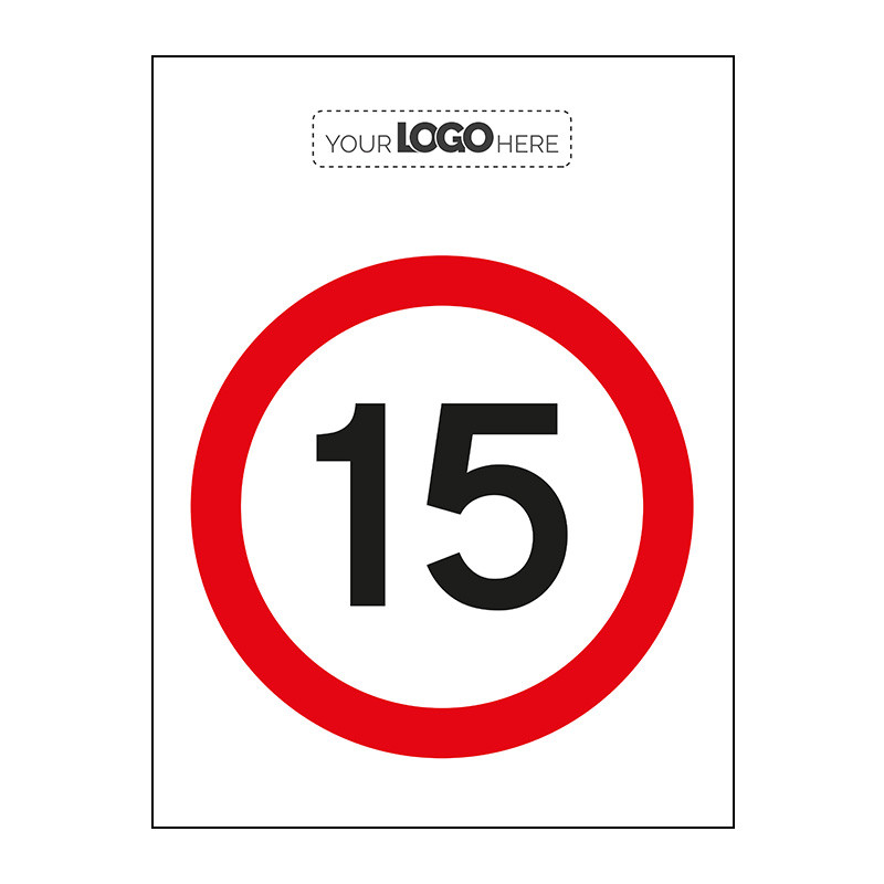 Centurion - Construction Sign: 15 mph - CRX (400 x 300mm)