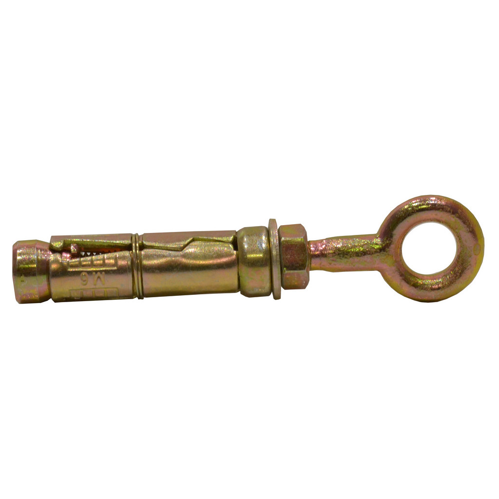 Centurion Expanding Eye Bolts, M6, Zinc Yellow Passivated, EB01P
