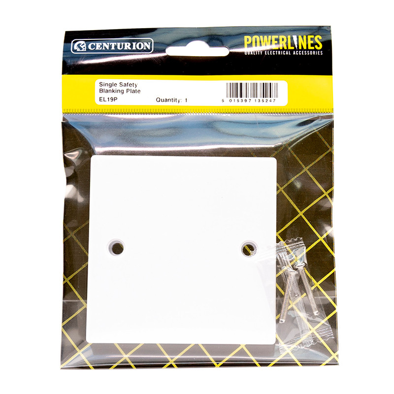 Centurion Single Socket Blanking Plate