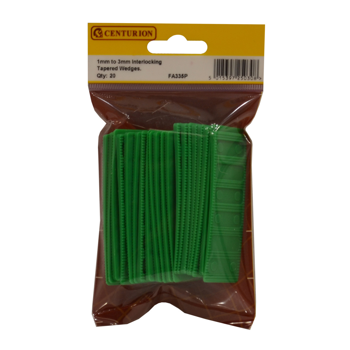 Centurion 28mm x 80mm x 13mm Interlocking Tapered Wedges (Pack of 20