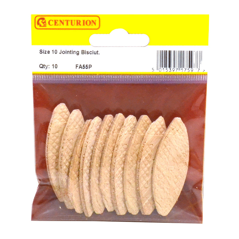 Centurion Carcass Wood Biscuit Joints, 15mm, Natural