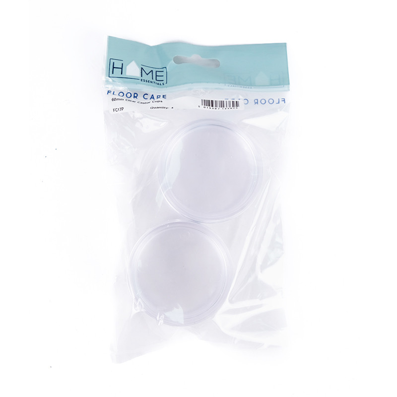 Centurion 60mm Clear Castor Cups (Pack of 4) FC17P