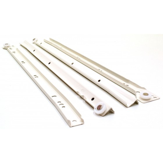 Centurion 450mm White Bottom Fix Steel Drawer Runner, FC30L