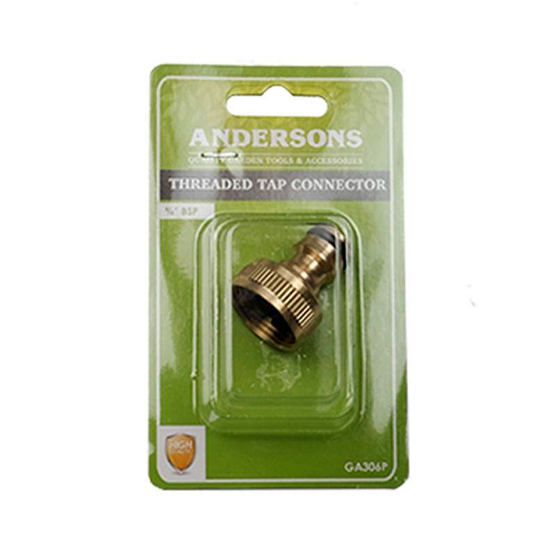 Centurion Brass Threaded Tap Connector, 1/2" 3/4" BSP