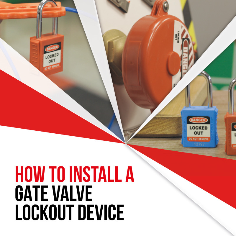 Centurion Gate Valve Lockout, Red (254mm 355mm)