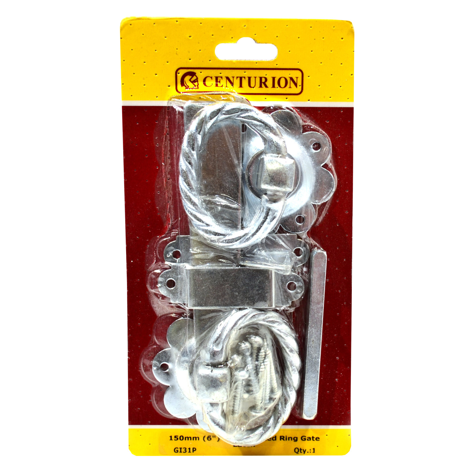 Centurion 150mm (6") BZP Twisted Ring Gate Latch GI31P