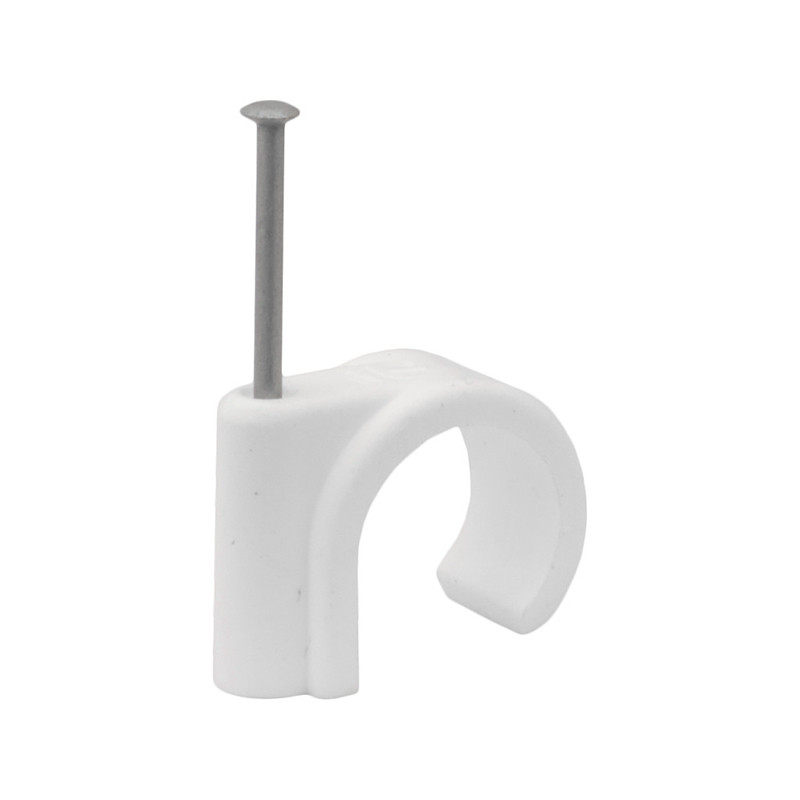 12x White 10mm Fastening Clips – Universal Clamp Strip Clips (Part No. 261)