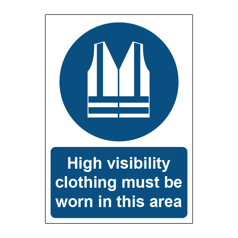 Centurion - Hi visibility clothing must be worn in this area 1.2mm ...