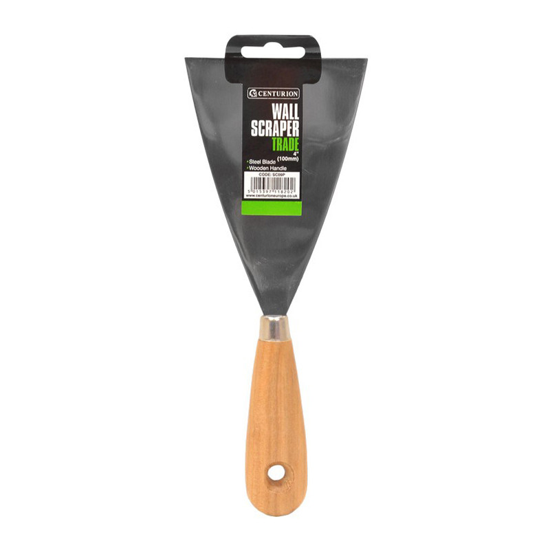 Centurion Trade Wallpaper Scraper with Wooden Handle, 100mm / 4"