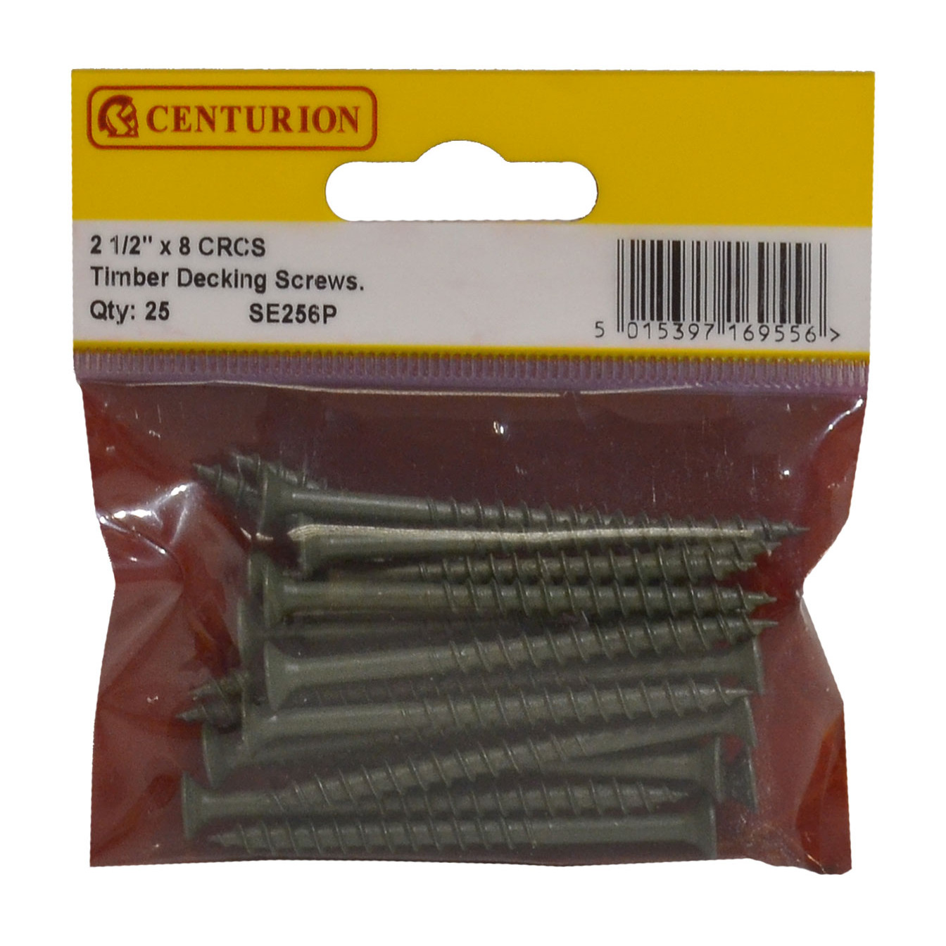Centurion 60mm x 4.5mm Timber Decking Screws (Pack of 25), SE256P