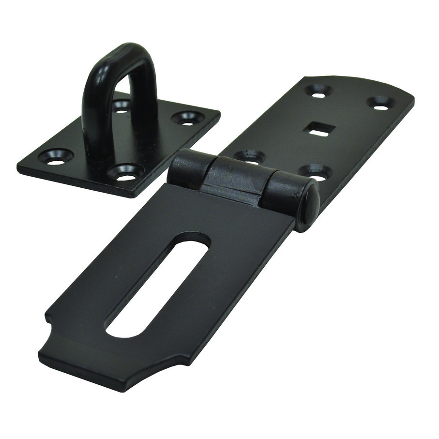 Centurion Heavy Duty Safety Hasp and Staple, Black, 200mm