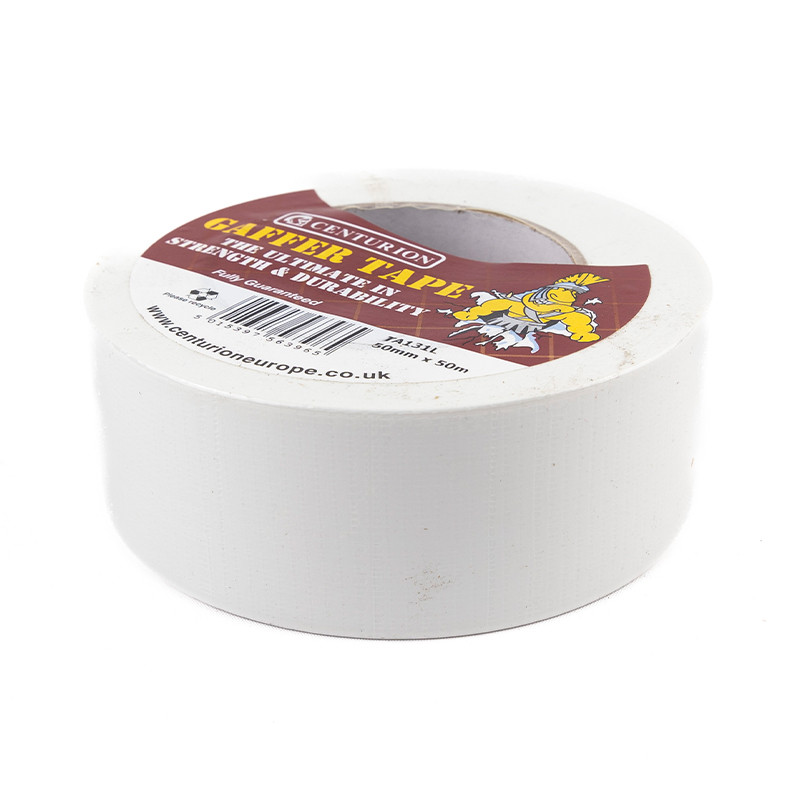 Centurion White Gaffer Tape 50mm x 50m Roll