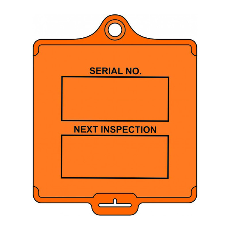 Centurion - AssetTag Flex Medium - Inspection 1 (Pk 10 Orange)
