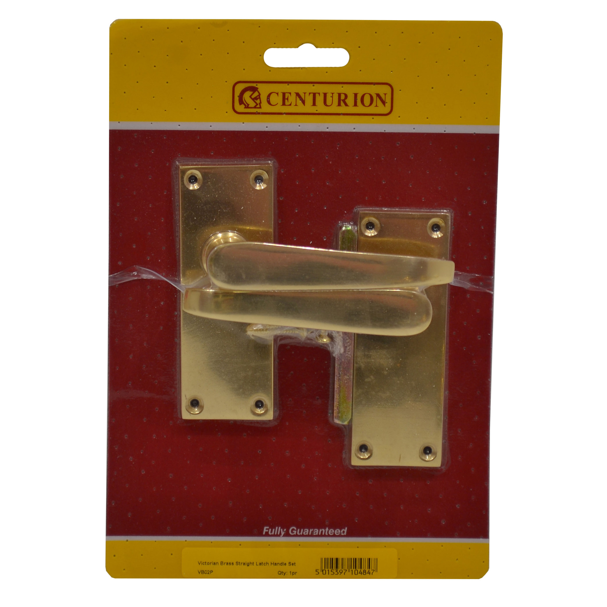 Centurion Solid Brass Victorian Lever Latch Set, 105mm x 40mm